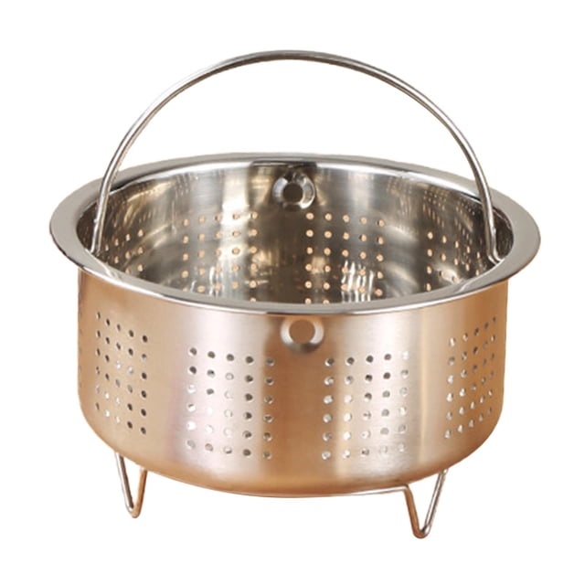 Cesta de vapor de acero inoxidable, colador para lavar arroz, inserto para vaporera, olla arrocera 138x8cm