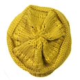 thumbnail image 3 of ALLYDREW Thick Knitted Winter Infinity Circle Scarf and Slouchy Beanie Set, Mustard, 3 of 6