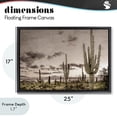 thumbnail image 4 of Stupell Industries Rustic Lodge Desert Sky Wilderness Black Floating Frame Canvas Art, 25 x 17, by Kim Allen, 4 of 8