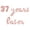 Rose Gold, variant on Cursive Script Letter Balloons - 37 YEARS LATER 16" Inch Alphabet Letters Foil Mylar Balloon 37th Birthday Party Banner (Silver)