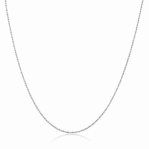 YOUNGYUE Silver plated Chain Necklace for Women Men, Classic Simple Cable Link Chain, Hypoallergenic Fine Jewelry Necklace, Available in 16-30 Inch Lengths