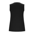 thumbnail image 5 of CheerKidz Women's V-Neck Side Split Tank Tops Solid Color Pocket Loose T-Shirt Summer Casual Breathable Comfortable Streetwear(Black,M), 5 of 8