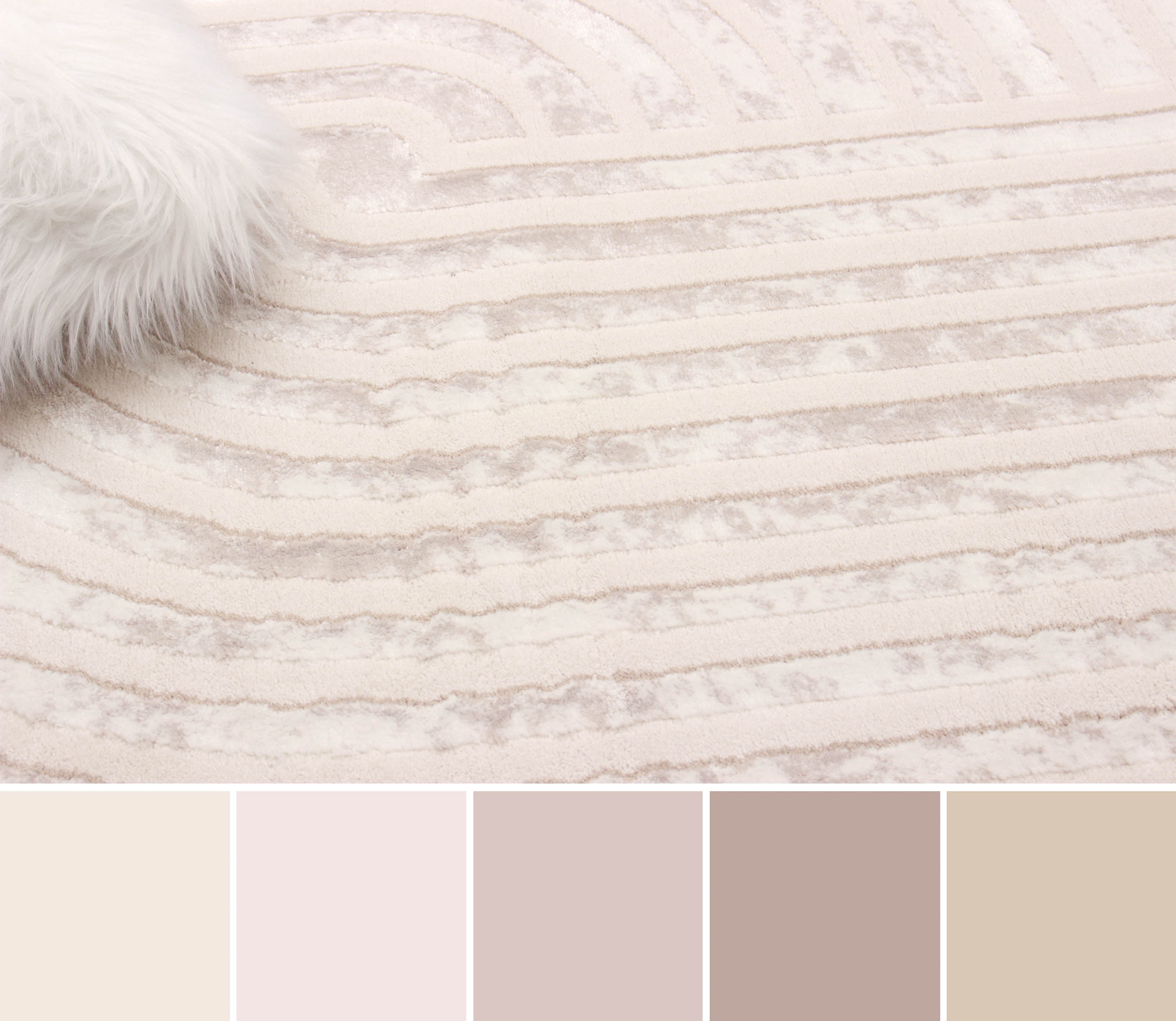 ECARPET Brie Contemporary/Modern Area Rug for Living Room, Bedroom, Dining Room, Entrance, Hallway and More.