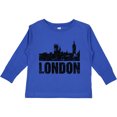 thumbnail image 3 of Inktastic London England City Skyline with Grunge Boys or Girls Long Sleeve Toddler T-Shirt, 3 of 5