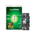 thumbnail image 1 of Interruptor de intensidad Lutron Toggler LED+ de 150 W, unipolar y 3 vías, blanco, 1 of 8