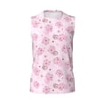 thumbnail image 6 of Lsque Cute Pig Print Men's Cotton Blend Sleeveless Muscle Shirts (S-3XL)- Moisture Wicking, Odor Protection, UPF 30+,Small, 6 of 8