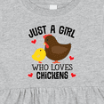 thumbnail image 4 of Inktastic Just a Girl Who Loves Chickens Girls Baby Dress, 4 of 5