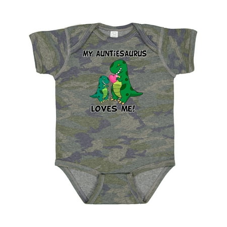

Inktastic My Auntiesaurus Loves Me Gift Baby Boy or Baby Girl Bodysuit