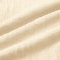 thumbnail image 6 of JFGHDG linen shirt women Women's Linen-Cotton Pleated Tunic Shirt Cotton Linen Floral Print Linen Shirts 3/4 Roll Up V Neck Sleeve Womens 3/4 Sleeve Tops V Neck Casual Loose Fit Blouses Beige 5XL, 6 of 6