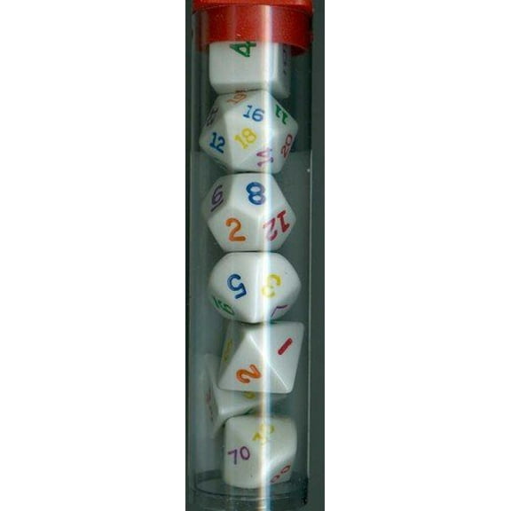 Koplow Games Rainbow Polyhedral Dice 7 Piece Set
