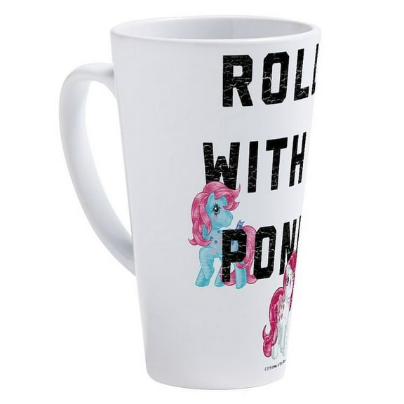 CafePress - My Little Pony Rollin With My Poni - 17 Oz White Ceramic Latte Mug