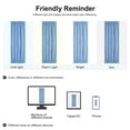 thumbnail image 7 of PiccoCasa 2Pcs French Door Curtain Thermal Insulated Blackout Window Curtain, Sky Blue W25 x L72 Inch, 7 of 7