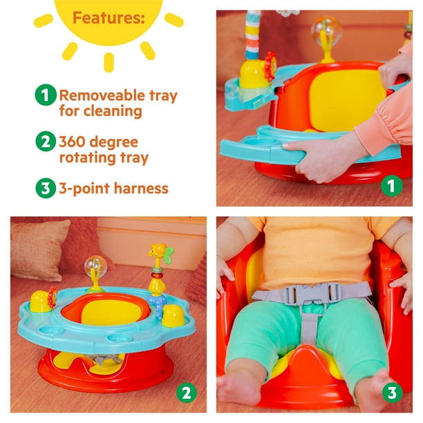 Bright Starts SuperSeat 3-in-1 Seat, Playful Paradise, Unisex