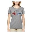 thumbnail image 2 of Wild Bobby, Classic Ford Mustang Car Logo, Cars and Trucks, Womens Graphic T-Shirt, Heather Grey, Small, 2 of 3