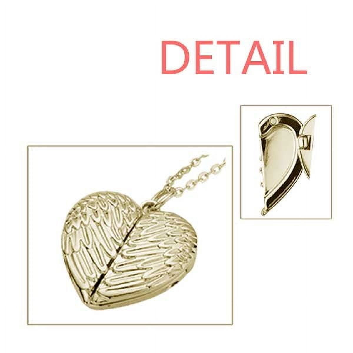 China Sports Track Field Highjump Folded Wings Peach Heart Pendant Necklace