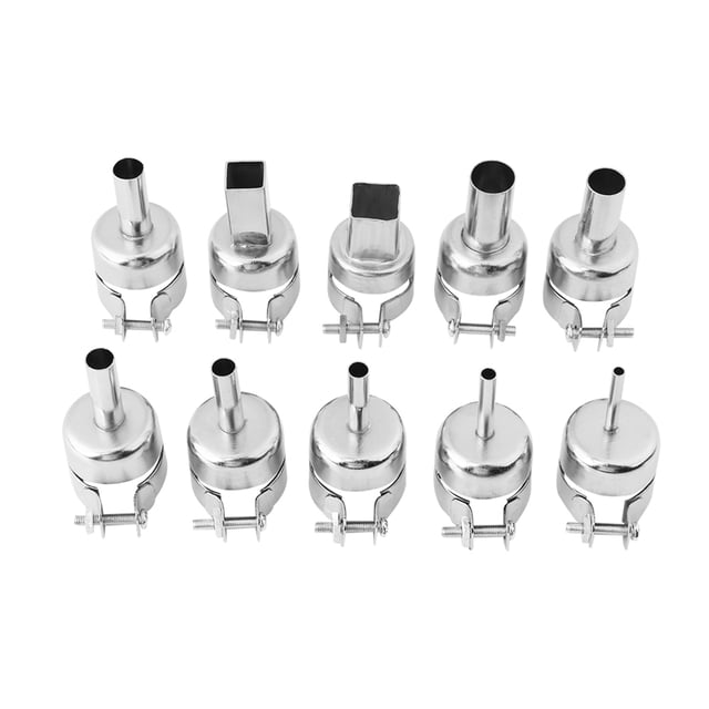 Puntas de boquillas boquilla de pistola de calor de acero inoxidable para soldadura para reparar estaciones de soldadura ANGGREK Otros