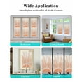 thumbnail image 6 of Window Privacy Film Boho Abstract Sun Stained Glass Window Film Decorative Sun Block Window Cover Modern Beige Sun Light Lines Window Clings Static Adhesive Sticker for Bathroom 17.7"x78.7", 6 of 7