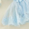 thumbnail image 7 of Wxirdiow Baby Clothes for Girls Baby Girl Summer Clothes Newborn Outfit Ruffle Romper Infant Baby Dress Bow Headband Cute Outfits Girls Blue Size,6-12 Months, 7 of 7