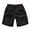 Black, variant on Turilly Plus Size Shorts for Men Fashion Elastic Waistband Beam Beach Line Belt Casual Sports Shorts