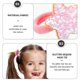 thumbnail image 2 of 5 Pairs Glitter Hair Ties Girls Hair Tie Elastic Ponytail Holder Sparkle Hair Ties for Children, 2 of 4