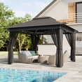 thumbnail image 4 of Lofka 10x10 Pop Up Canopy Tent with Mosquito Netting, UV Protection Waterproof Outdoor Canopy, Height Adjustable Instant Shelter for Patio Backyard, 4 of 9