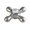 Brushed Nickel, variant on Kingston Brass KBH1791AXH Hot Metal Cross Handle, 3/8" X 16Pt - Chrome
