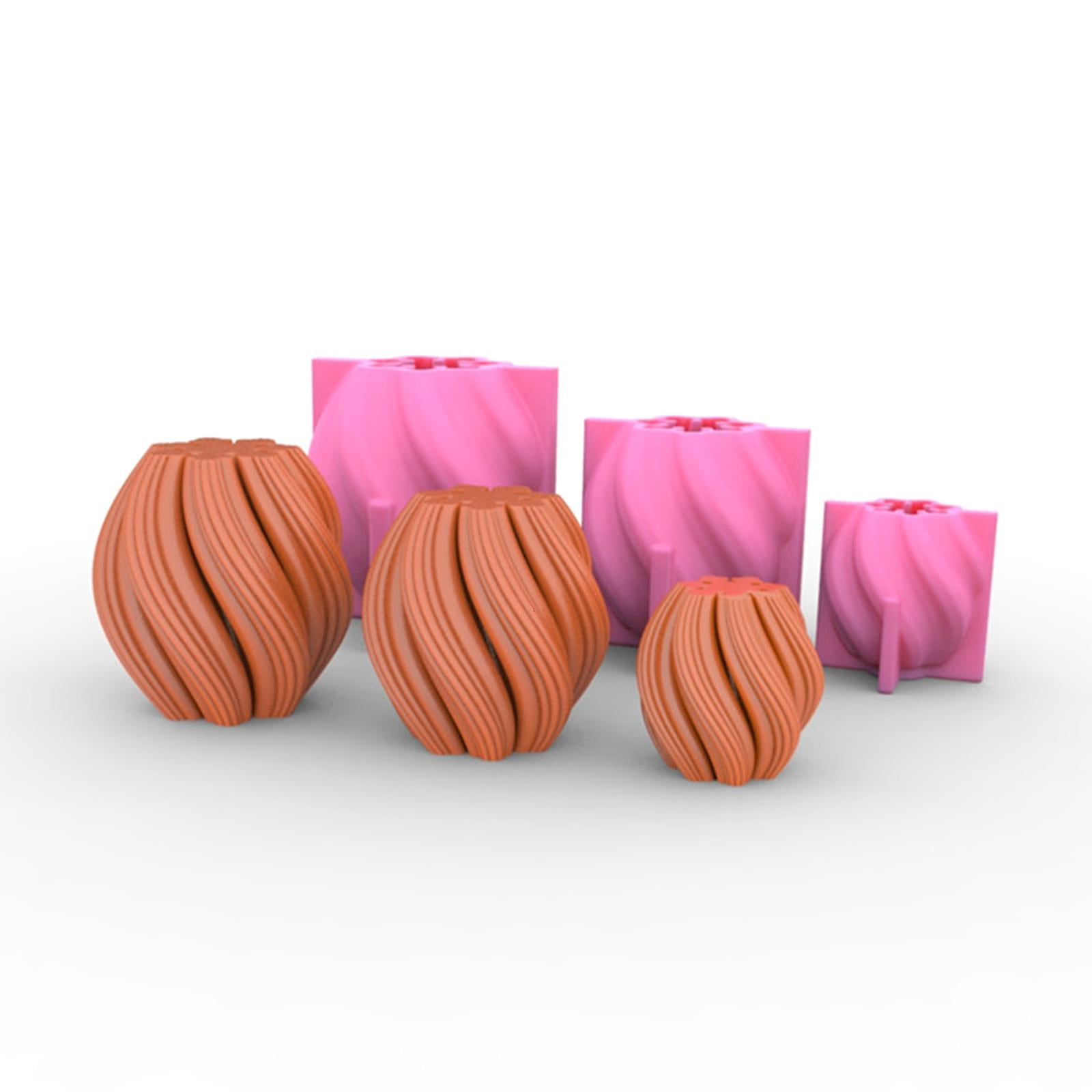 HONCLL 3D Wave Decoration Candle Epoxy Resin Casting Mold Ornament Jewelry Making