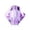 Violet, variant on 40-Pieces (4mm) Violet | Preciosa Crystal Glass Rondell Beads
