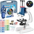 thumbnail image 1 of Microscopio Harzt para niños de 58 piezas con aumento de 100X-1200X, 1 of 7