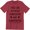 Red, variant on There's A Fine Line Between Numerator And Denominator Funny Saying Men's T-Shirt