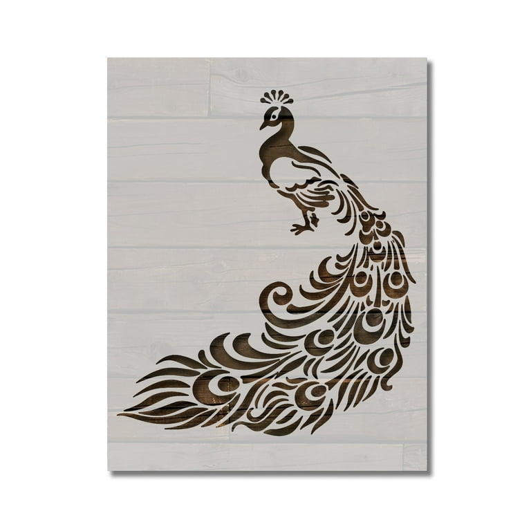 8.5 x 11 peacock feather scrapbook paper