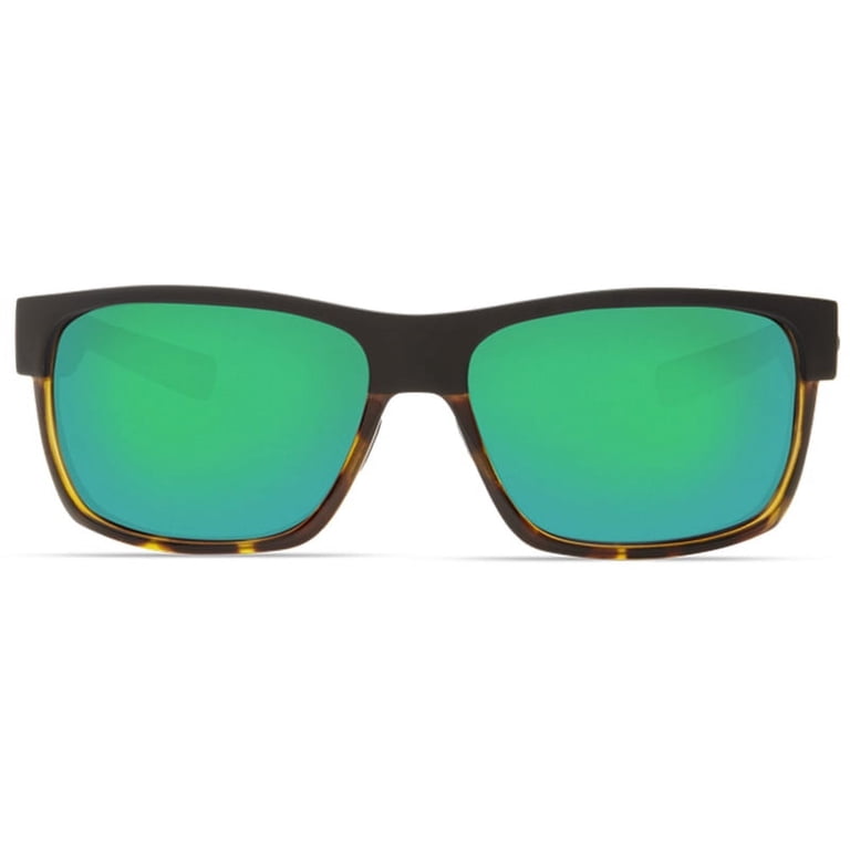 Costa Halfmoon Sunglasses - Black / Tortoise / Green Mirror - 580G 