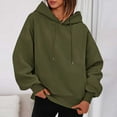 thumbnail image 4 of Atogsazn Women's Oversized Hoodies Casual Long Sleeve Pullover Sweatshirt with Drawstring Loose Fit Tops Trendy Green M Fashion, 4 of 7