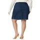 thumbnail image 4 of Falde mezclilde talgrande pamujer Faldas de mezclildesgastadas bordadas informales Azul oscuro XL, 4 of 6