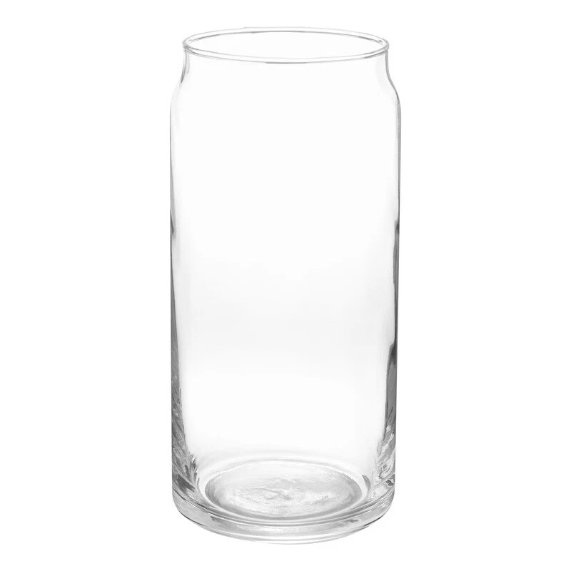 BUTTERFLY- 4Pack Clear Beer Can Glass Tumbler 20Oz Drinking Glasses Parties Cookouts Clear