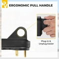 thumbnail image 2 of Camper/RV Replacement Plug | Replace a 30-Amp Plug on Extension Cord | Polyvinyl Plastic., 2 of 9