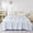 Light Blue, variant on ChicYu Floral Printed Cooling Quilt, 59"x79", Lightweight Breathable Bed Blanket, Machine Washable Air Conditioner Comforter, Colcha Estampada Floral, Couverture Imprimée Florale