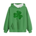thumbnail image 4 of Gfyviroh Toddler St. Patrick's Day Sweatshirts 2-14 Years Boys Girls Hoodies Cute Print Long Sleeve Sweatshirts Loose Hooded Tops with Front Pocket, 4 of 4