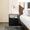 Black, variant on 20.6" W Modular Metal Nightstand, Modern Storage Side Table with Flip-Down Door, Bedside Cabinet for Bedroom, Living Room & Office