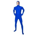thumbnail image 3 of QIUOMBBP Mens Bodysuits Jumpsuit Unisex Novelty Slim Fit Hood Romper Solid Color Open Face Full Body Outfits, Blue, XXXL, 3 of 4