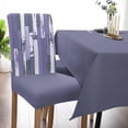 thumbnail image 5 of Dining Chair Covers Set of 4,Rustic Purple Ombre Wood Board Universal Stretch Kitchen Seat Covers Parsons Chair Protector Slipcover for Home Restaurant Party Decor,Vintage Shabby Style, 5 of 6