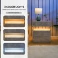 thumbnail image 4 of LED Nightstand LED Bedside Tables with 3 Drawers Night Stand for Bedroom LED End Side Tables for Bedroom Living Room, 4 of 7