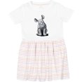 thumbnail image 3 of Inktastic Curious Rhinos Girls Toddler Dress, 3 of 5