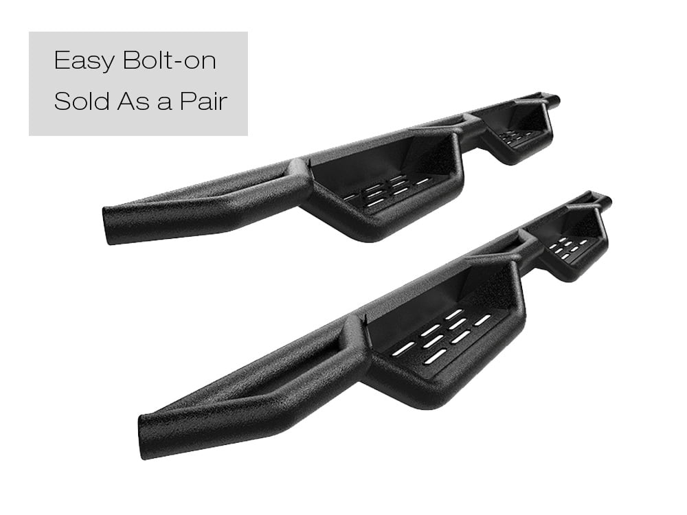 APS Black 6 Inches Tubular Drop Down Style Nerf Bars Running Boards Compatible with Dodge Ram 1500 2009-2018 Quad Cab