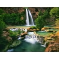 thumbnail image 2 of SMO 14x12 Black Ornate Wood Framed with Double Matting Museum Art Print Titled - Havasu Falls at the bottom of the Grand Canyon in Arizona, 2 of 4