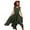 Army Green, variant on Ruyang Summer Dresses for Teen Girls Ruffled Irregular Tie Waist Short Sleeve Dresses Summer Crewneck Solid Casual Maxi Dress