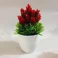 thumbnail image 3 of MesaSe Simulation Plant Potted Podocarpus Pine Small Bonsai Fake Flower Garden Decor, 3 of 9