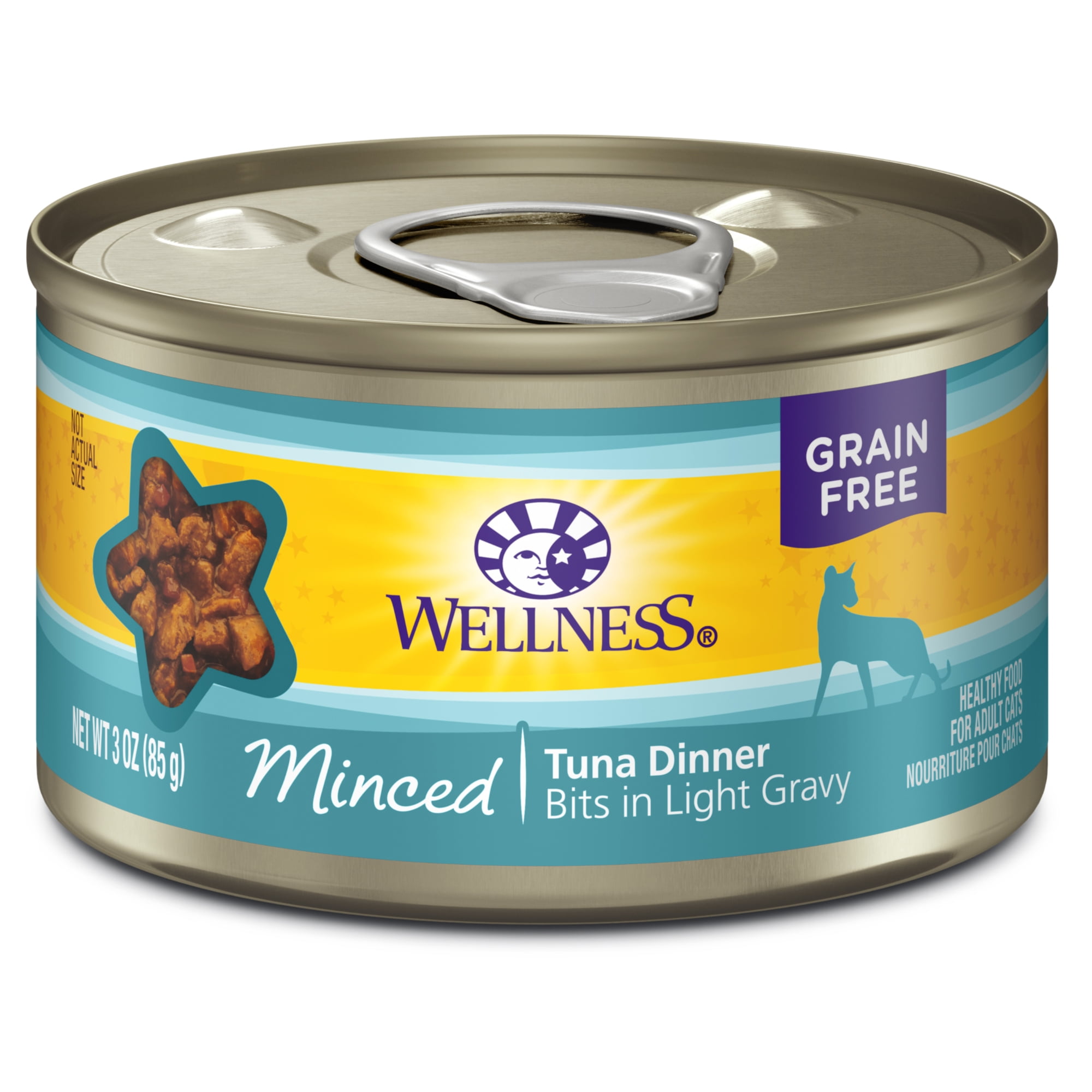Wellness Complete Health Natural Grain Free Wet Canned Cat Food, Minced