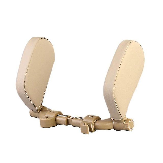 Cojín para reposacabezas de cuello de asiento de coche, asiento de coche cómodo, reposacabezas, accesorios para asiento de coche para niños y adultos, 1 pieza, beige