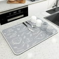 thumbnail image 1 of Super Antiskid Large Kitchen Absorbent Draining Mat Super Absorbent Draining Coffee Dish Drying Mat Quick Dry Bathroom Drain Pad, 1 of 5